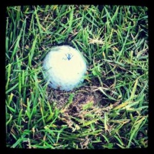 golf bola empotrada